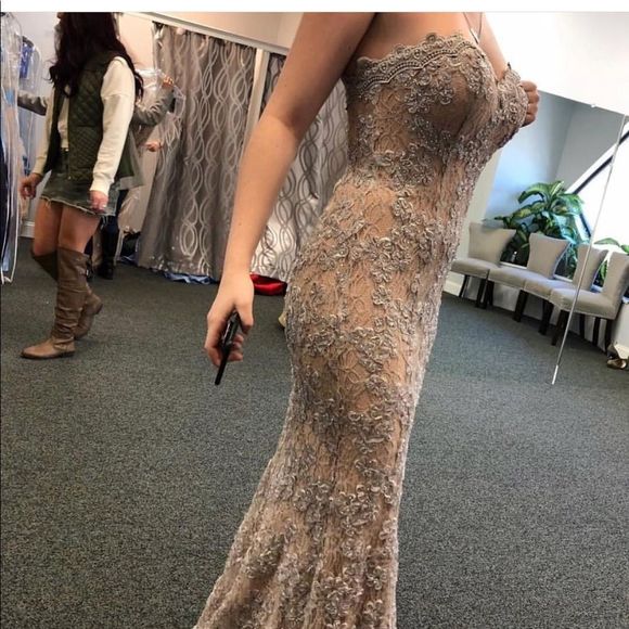 Jovani Dresses & Skirts - Jovani Gown with Lace Overlay